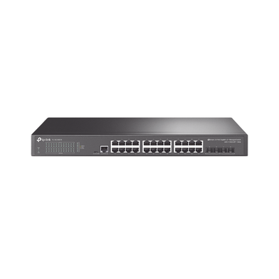 tl-sg3428x Switch Omada SDN Administrable / 24 puertos Gigabit y 4 puertos SFP+ / Funciones sFlow, QinQ y QoS / Administración centralizada OMADA