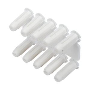 Taquete blanco 3/16" para tornillo 8mm x 3/4" (100pzs) (1101-01100)