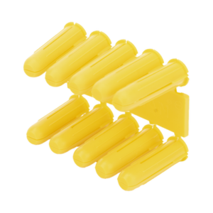 Taquete amarillo 7/32" para tornillos 8mm x 1" (100pzs) (1102-02100)