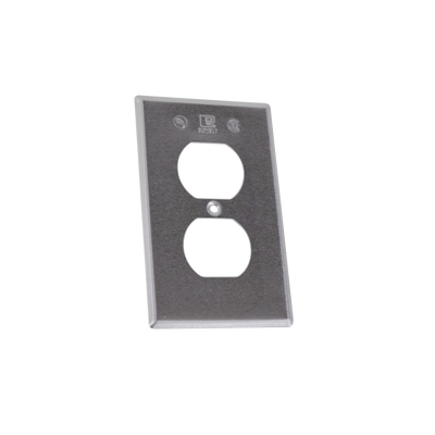 tr-0422 Tapa rectangular para contacto dúplex de aluminio tipo RR a prueba de intemperie.