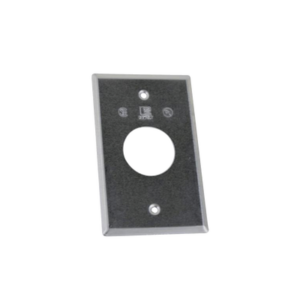Tapa rectangular aluminio para contacto  de 40.3 mm, tipo RR a prueba de intemperie.