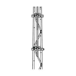 Mástil 2-3/8" x 1.8 m para Montaje en Cara de Torre Super Titan Secciones 1 a 3.