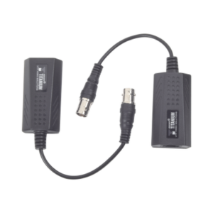 tt-ip-cx Kit EXTENSOR IP por cable CABLE COAXIAL para distancias de HASTA 200 m / REUTILIZA EL CABLEADO EXISTENTE PARA CONECTAR CÁMARAS IP / No Requiere Energía / Transmisión en Tiempo Real / Protección Contra Sobretensiones Incorporada