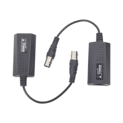 tt-ip-cx Kit EXTENSOR IP por cable CABLE COAXIAL para distancias de HASTA 200 m / REUTILIZA EL CABLEADO EXISTENTE PARA CONECTAR CÁMARAS IP / No Requiere Energía / Transmisión en Tiempo Real / Protección Contra Sobretensiones Incorporada