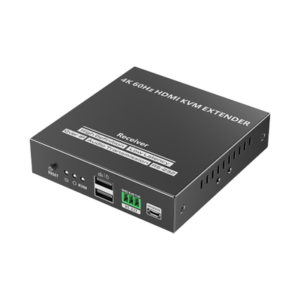 tt582kvm-rx Receptor Compatible para Kit TT582-KVM |4K @60Hz | Cat 6, 6a y 7 | hasta 150 metros | Transmite el Video y Controla tu DVR vía USB a distancia