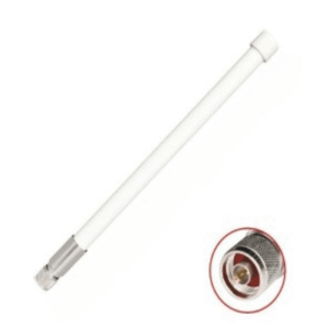 txpant2458q10vnm 1 Antena Omnidireccional / Doble Banda 2.4 GHz y 5 GHz / Ganancia 7 dBi (2.4 GHz) y 10 dBi (5 GHz) / Exterior / Polarización Vertical / Conector N Macho