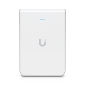 u6-iw Access Point UniFi U6 In Wall/Montaje p/pared, WIFI 6 2.4 Y 5 Ghz, hasta 5.3 Gbps, 1 pto PoE In, 4 ptos secundarios (1 PoE Out)