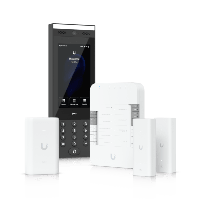ua-g3-sk-gate Kit de Inicio de Control de Acceso UniFi / Hub Gate / Intercomunicador G3 / Adaptador PoE++ / Extensores de Par Trenzado