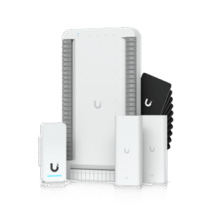 ua-sk-elevator Kit de Inicio para Ascensor UniFi Access / PoE para Selección de Piso / Hasta 18 Pisos / Incluye Elevador Hub / G2 Lector / 2 Extensores PoE / 10 Tarjetas de Acceso / Interior y Exterior / NDAA Cumple
