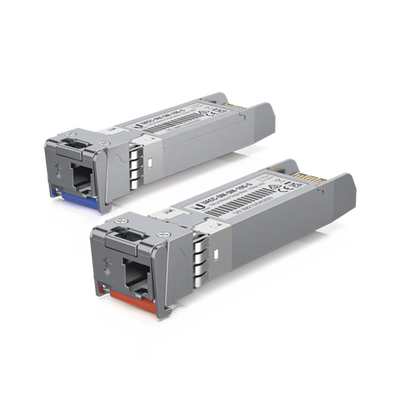 uacc-om-sm-10g-s-2 UFiber Módulo SFP+, transceptor MiniGibic MonoModo 10 Gbps, distancia 10 km, un conector LC. Incluye 2 piezas