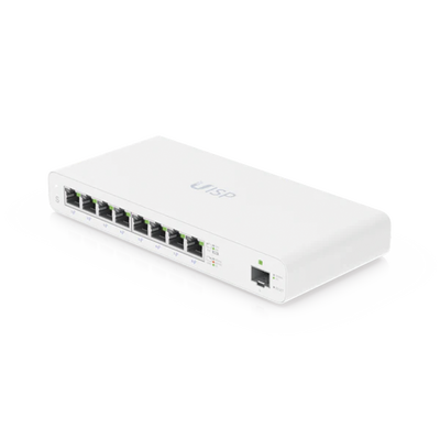uisp-s UISP Switch Gigabit PoE Pasivo de Capa 2 con 8 Puertos para Implementaciones MicroPoP