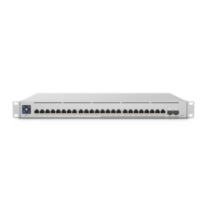 usw-enterprise-24-poe UniFi Switch Empresarial Capa 3 de 24 puertos PoE 802.3af/at (12 puertos 2.5G y 12 puertos 1G) + 2 puertos 1/10G SFP+, 400W, pantalla informativa
