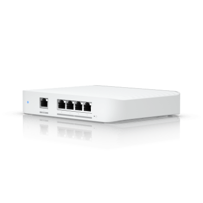 usw-flex-xg USW Flex XG Switch Capa 2, Compacto de 4 Puertos 10GbE, Puede ser Alimentado por un Puerto GbE PoE+ o con un Adaptador 5 Vcc USB-C