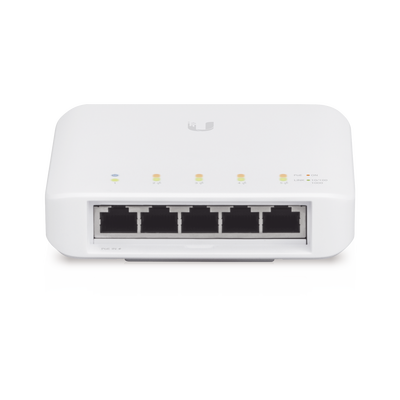 usw-flex Switch UniFi FLEX de 5 puertos para semi-exterior IP55 (1 x PoE de entrada 802.3af/at/bt y 4 puertos PoE de salida 802.3af)
