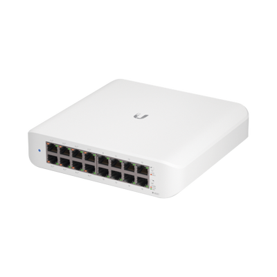 usw-lite-16-poe Switch UniFi Lite Administrable PoE de 16 Puertos 10/100/1000 Mbps (8 puertos 802.3af/at), 45 W