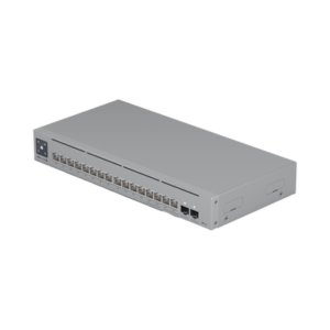 usw-pro-max-16-poe UniFi Switch Pro Max 16 PoE con funciones Capa 3, 16 puertos EtherLight RGB / (4) puertos 2.5 GbE POE++ y (12) puertos GbE POE+ /(2) puertos SFP+ 10G /con pantalla táctil informativa, hasta 180W de presupuesto POE