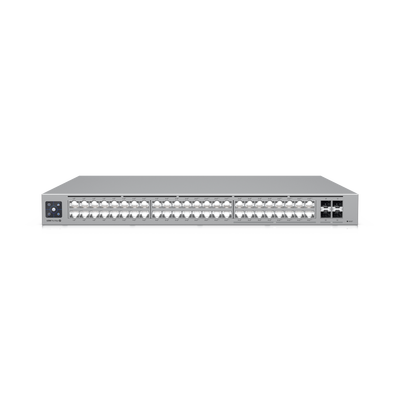 usw-pro-max-48-poe UniFi Switch Pro Max 48 POE, con funciones capa 3, 48 puertos (16 puertos 2.5 GbE (8 POE++ y 8 POE+) y 32 puertos 1 GbE (24 POE+ y 8 POE++)), 2 puertos SFP+ 10G, POE++ 720W, pantalla informativa