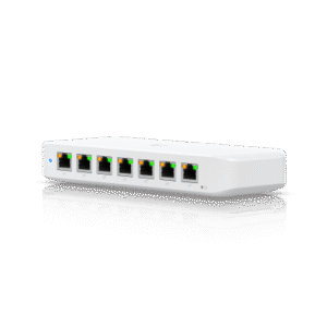 USW Ultra Switch de 8 Puertos GbE (7 Puertos PoE+ y 1 Puerto Entrada PoE++) con Opciones de Montaje Versátiles