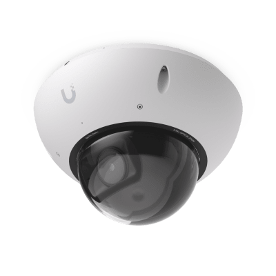 uvc-g6-pro-dome-w UniFi Protect G6 Pro Dome – Cámara 4K PoE+ Antivandálica y Todo Clima con Motor de IA Multi-TOPS, Zoom Óptico 2.36× y Sensor CMOS 1/1.2 y Visión Noctura IR de Largo Alcance