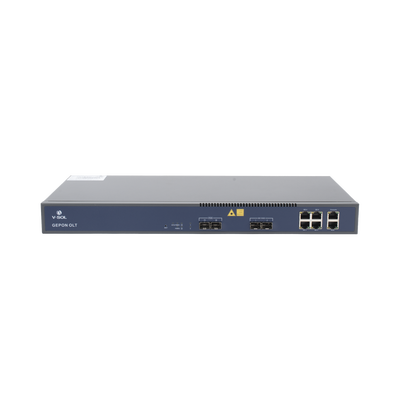 v1601e02-dp OLT de 2 puertos EPON con 6 puertos Uplink (4 puertos Gigabit Ethernet + 2 puertos Gigabit Ethernet SFP/SFP+) / hasta 128 ONUS