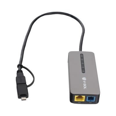 v2802u ONU Bridge Dual GPON/EPON USB Portátil / 1 puerto RJ45 2.5Gbps / 1 puerto USB