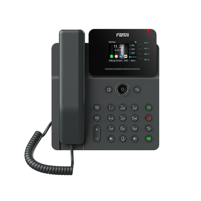 v61w Teléfono IP Wi-Fi Empresarial,Bluetooth, 4 líneas SIP, pantalla a color 2.4", PoE, puertos Gigabit, conferencia local de 6 vías.