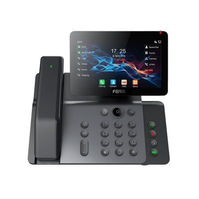 v66-pro Telefono IP Wi-Fi, Handset Inalámbrico, Recepción de Video, 20 Líneas SIP, Puertos Gigabit, PoE con Puerto USB, Bluetooth.