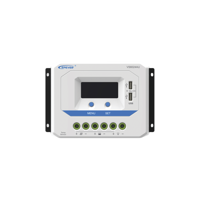 vs-6024-au Controlador Solar de Carga PWM 12/24V 60 A, Salida USB, con Display