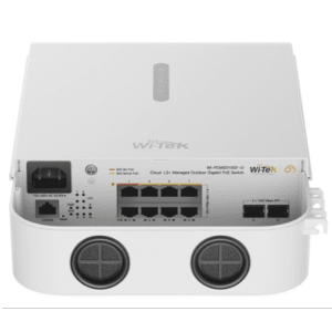wipcms310gfov2 Switch PoE Gigabit 8 Puertos / 2 SFP Uplink / PoE++ 802.3bt 90W Port 1-2 / PoE+ 802.3at 30W Port 3-8 / 110W Budget Total / 20Gbps Switching / Fanless / Wall-Pole Mount / Industrial -30°C a 60°C