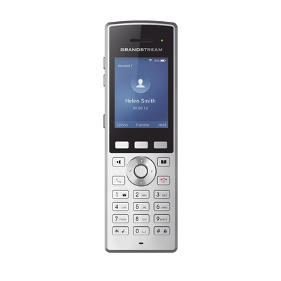 wp822 Teléfono WiFi portátil empresarial con 2 lineas y cuentas SIP, Bluetooth y botón Push-to-talk