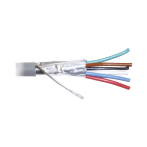 Bobina de 305 Metros (1000 Pies) de Cable 8 Conductores, 22 AWG, Tipo CMR, de Color Gris para Aplicaciones en Alarmas de Intrusión /Control de Acceso/Interfonos y TV Porteros/Automatización/Audio y Voceo.
