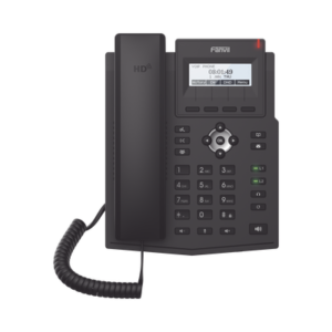 x1sp Teléfono IP empresarial para 2 lineas SIP con pantalla LCD, Códec Opus, conferencia de 3 vías, PoE.