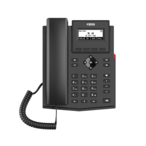 x301p Teléfono IP empresarial para 2 lineas SIP con pantalla LCD, Códec Opus, conferencia de 3 vías, PoE.