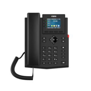 x303-2w Teléfono 2 Hilos para switch PN8 y PN24 /empresarial para 4 líneas SIP con pantalla LCD de 2.4 pulgadas a color, Opus y conferencia de 6 vías, PoE.