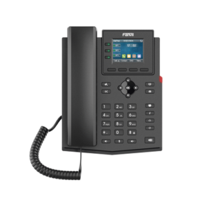 x303p Teléfono IP empresarial para 4 líneas SIP con pantalla LCD de 2.4 pulgadas a color, Opus y conferencia de 3 vías, PoE.