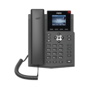 x3sp-v2 Teléfono IP empresarial para 4 líneas SIP con pantalla LCD de 2.4 pulgadas a color, Opus y conferencia de 3 vías, PoE.
