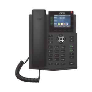x3u Teléfono IP Empresarial con Estándares Europeos, 6 lineas SIP con pantalla LCD a color, puertos Gigabit, IPv6, Opus y conferencia de 3 vías, PoE/DC