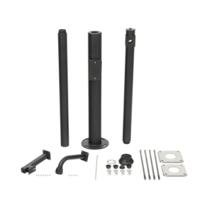 xga-pole-3m Poste Seccionado de 3 Metros / Especializado para la Instalación de Videovigilancia / Incluye Base de Cimentación y Brazo para Cámara PTZ / Color Negro