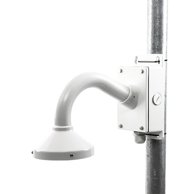 xga160c Montaje Universal de Pared con Cuello de Ganso y Caja de Conexiones / Compatible con Cámaras Domo y Bala