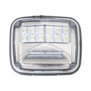 Luz de advertencia de 8 X 6", Color Claro, Con Luz de Trabajo Clara, Ideal para Ambulancias