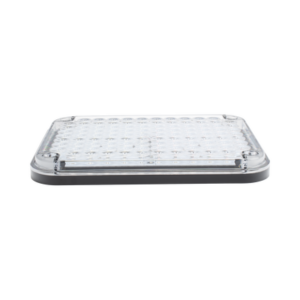 Luz de Advertencia de 9X7", Bicolor Rojo/Claro, Ideal para Ambulancias