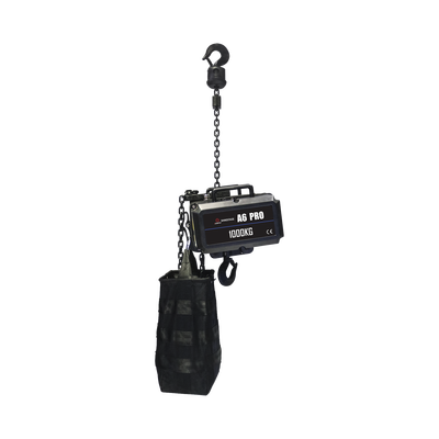 ys-a6pro POLIPASTO ELECTRICO 220V | PARA IZAJE DE ESTRUCTURAS | 1 TONELADA CON 25 METROS DE CADENA | INCLUYE CASE DE VUELO