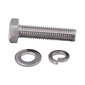 9424080164 Tornillo M8 x 1.25 mm con arandela plana y arandela elástica para baterías de 12 V de 90-250 Ah