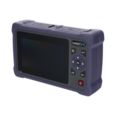 lp-otdr-mm OTDR Touch para Pruebas en los Enlaces de Fibra Óptica Multimodo / Longitudes de onda 850nm y 1300nm / Función VFL 10mW / Función OPM / Función de Mapeo de cables de Red RJ45 / Recargable / Distancia de prueba de hasta 2
