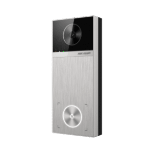 ds-kv6114-me1 Videoportero / 4 Megapixel / Ángulo de Visión 150° / Control de 2 Cerraduras / Desbloqueo por Tarjeta, Hik-Connect y Estación Interior / IP65 / PoE IEEE802.3at / Compatibilidad ONVIF / H.265