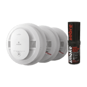 Kit de 20 Detectores de Humo Autónomos KIDDE con Batería 10 Años / Probador SABRE SDI / Fotoeléctrico / Alarma 85 dB