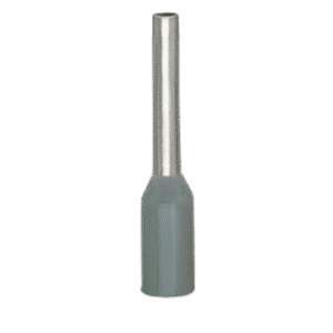 216-202 Terminal de Manguito con Camisa de Plástico / 0.75 mm² / 18 AWG / Cincado Galvanizado / Collar Estándar / Longitud 14 mm / Gris / 1000 UDS