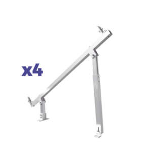 Caja de accesorios de aluminio  anodizado para montaje VEKTOR8RPRO , arreglo 1X4 para techo