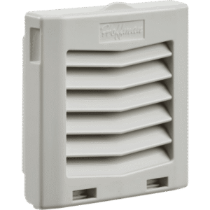 hg0500404 Rejilla de Escape para Ventilador con Filtro HG / Protección IP54 / Compatible con Ventiladores HF05 de 5 in (127 mm) / De Plástico / Color Gris Claro