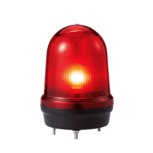 LED con patrones fijo/intermitente, estroboscópico y simulación rotatorio, Color Rojo de 110-220 VCA